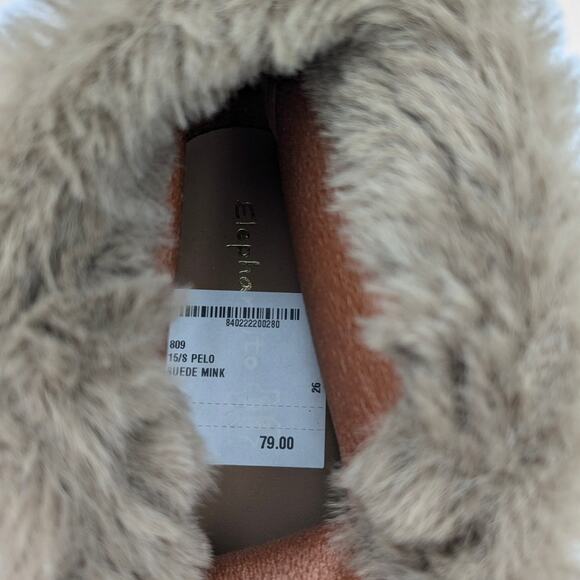 ELEPHANTITO Teddy Bootie with Laces Suede Mink Girls Boots,Little kid size EU26 - Picture 5 of 16